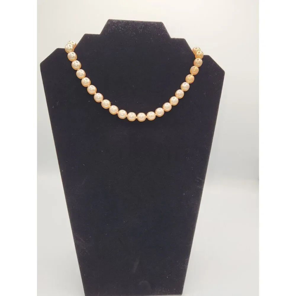 Vintage Genuine Champagne Fresh Water Pearls 14” 50 grams